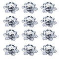 Set of 12 Flower Votive Holders Gift Favor