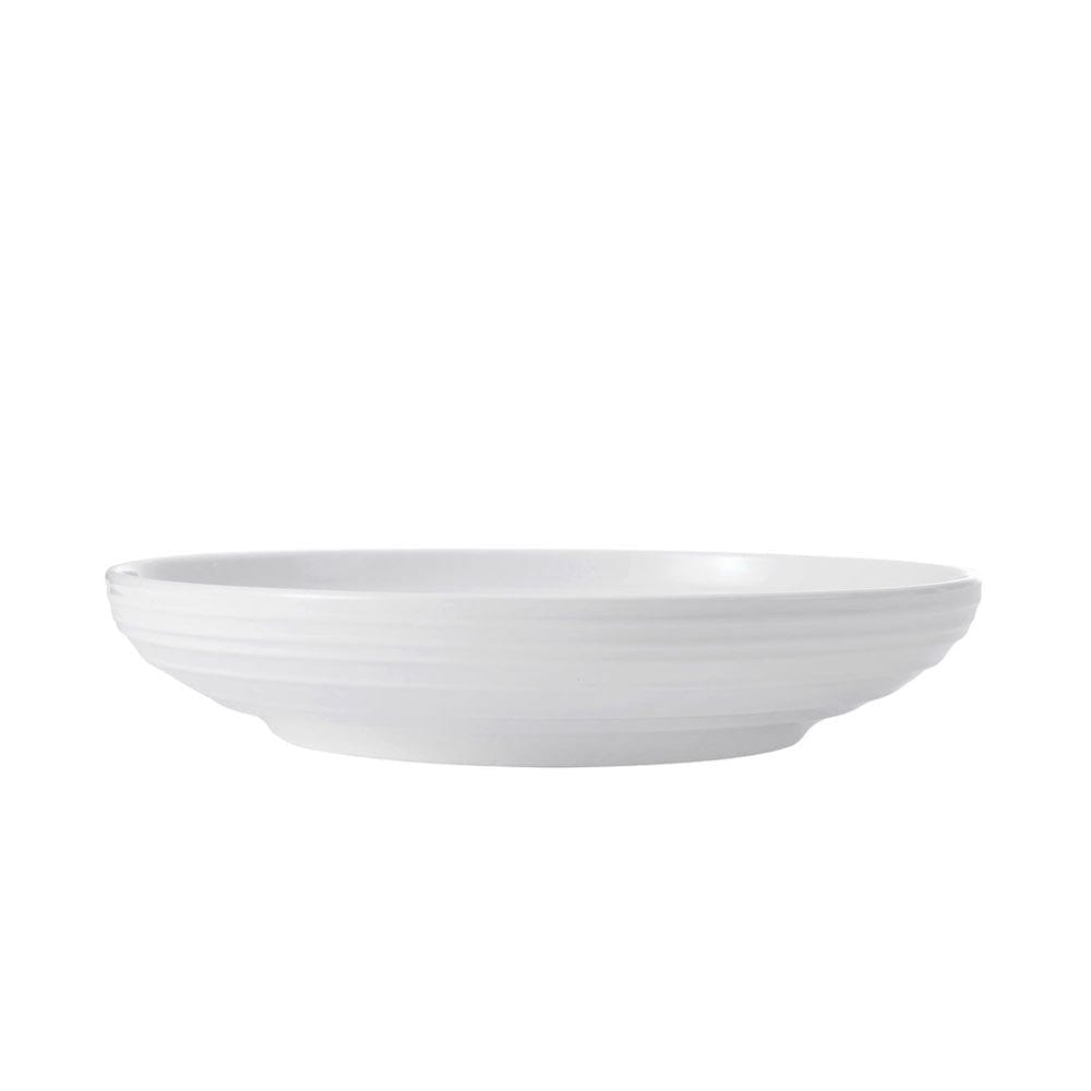 Swirl Bone 12 Piece Dinnerware Set with Pasta Bowls, Service for 4