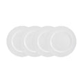 Trellis White Set of 4 Appetizer Plates